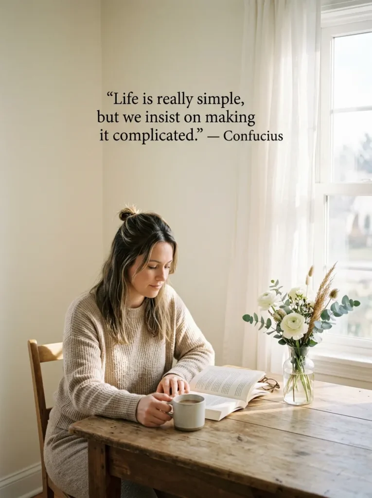 11. "Life is really simple, but we insist on making it complicated." — Confucius