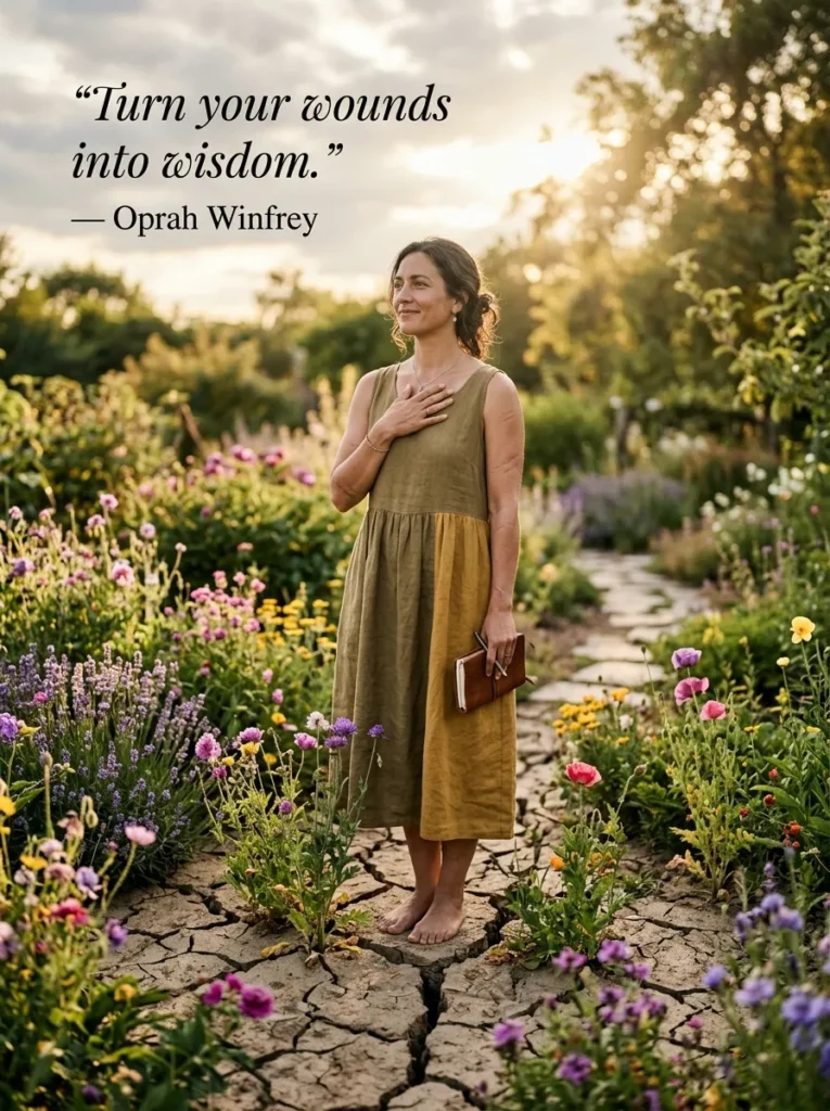 2. "Turn your wounds into wisdom." — Oprah Winfrey